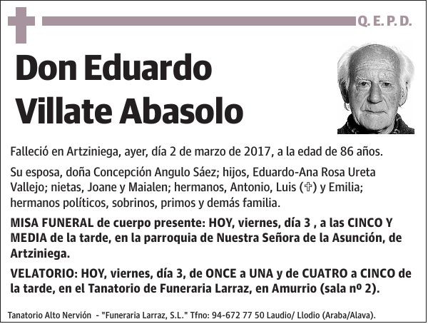 Eduardo Villate Abasolo