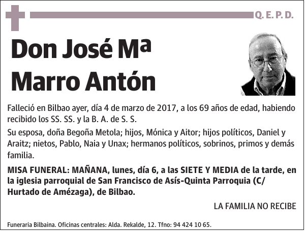 José Mª Marro Antón