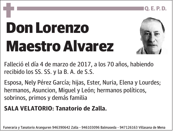 Lorenzo Maestro Alvarez