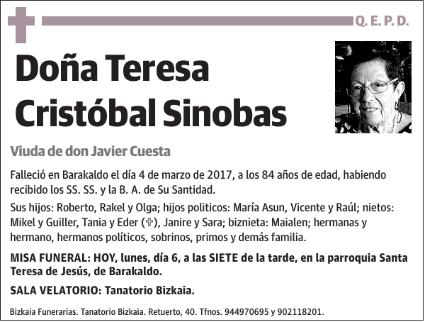 Teresa Cristóbal Sinobas