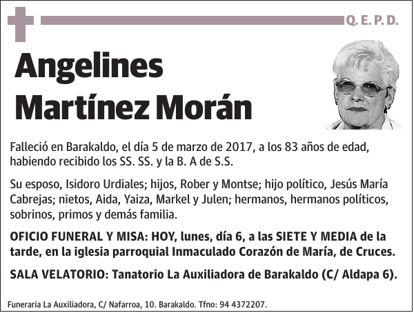 Angelines Martínez Morán