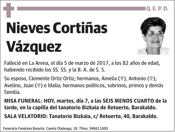 Nieves Cortiñas Vázquez