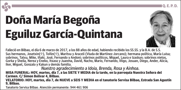 María Begoña Eguiluz García-Quintana