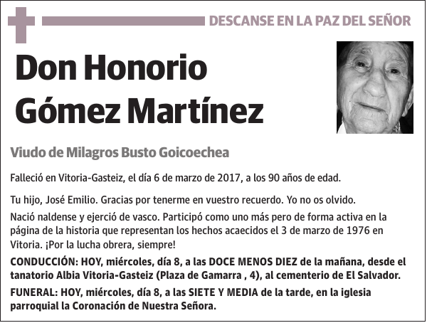 Honorio Gómez Martínez