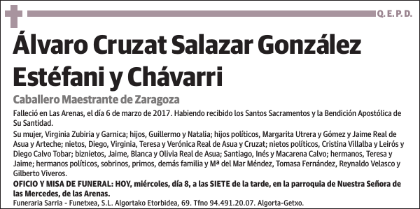 Álvaro Cruzat Salazar González Estéfani y Chávarri