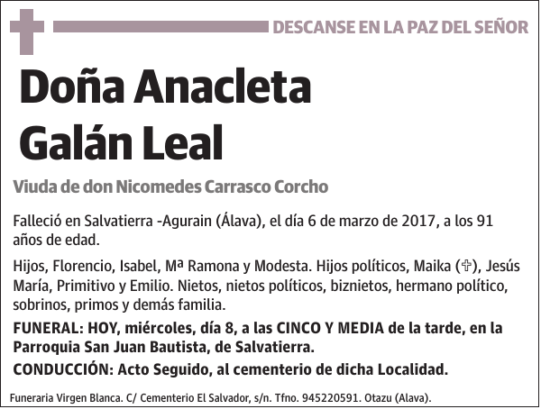 Anacleta Galán Leal