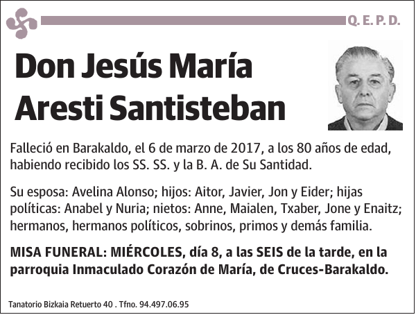 Jesús María Aresti Santisteban