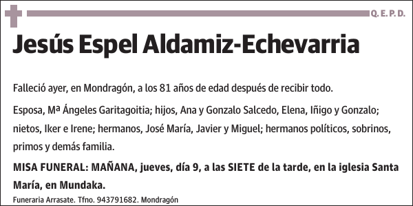 Jesús Espel Aldamiz-Echevarria