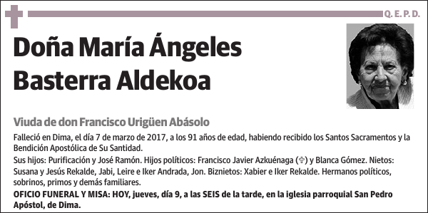 María Ángeles Basterra Aldekoa