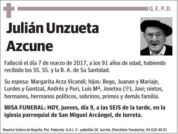 Julián Unzueta Azcune