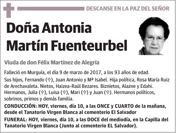 Antonia Martín Fuenteurbel