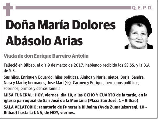 María Dolores Abásolo Arias