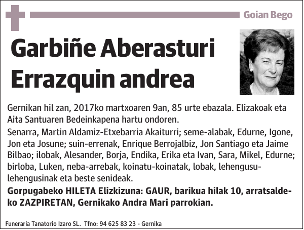 Garbiñe Aberasturi Errazquin