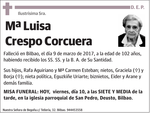 Mª Luisa Crespo Corcuera