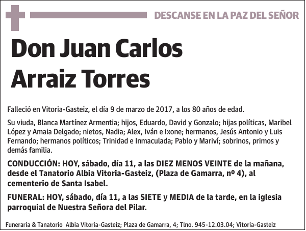 Juan Carlos Arraiz Torres