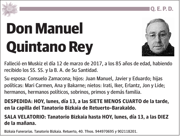 Manuel Quintano Rey