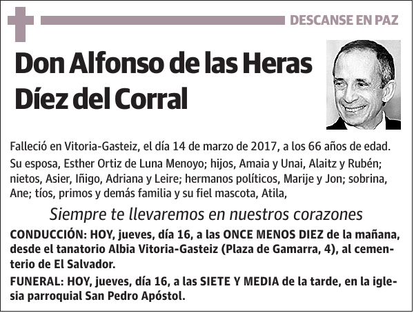 Alfonso de las Heras Díez del Corral