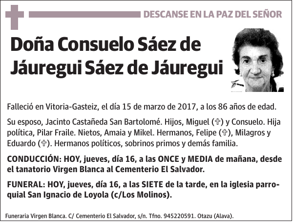 Consuelo Sáez de Jáuregui Sáez de Jáuregui