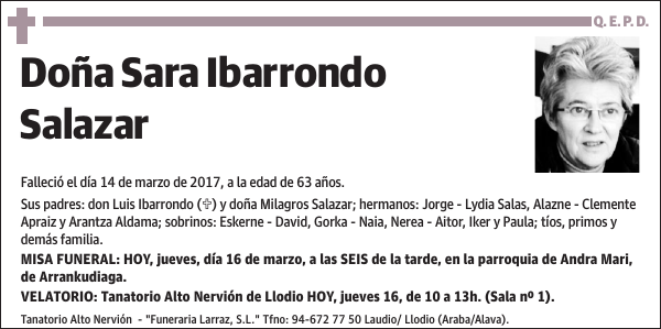 Sara Ibarrondo Salazar