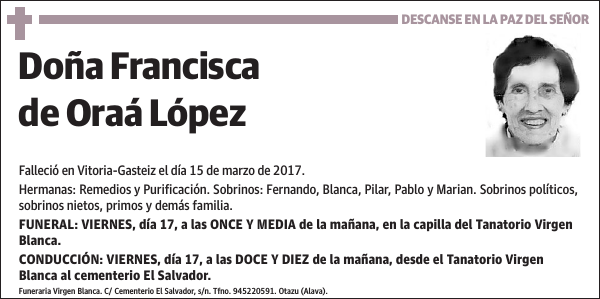 Francisca de Oraá López