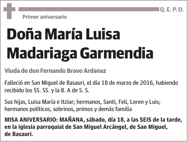 María Luisa Madariaga Garmendia