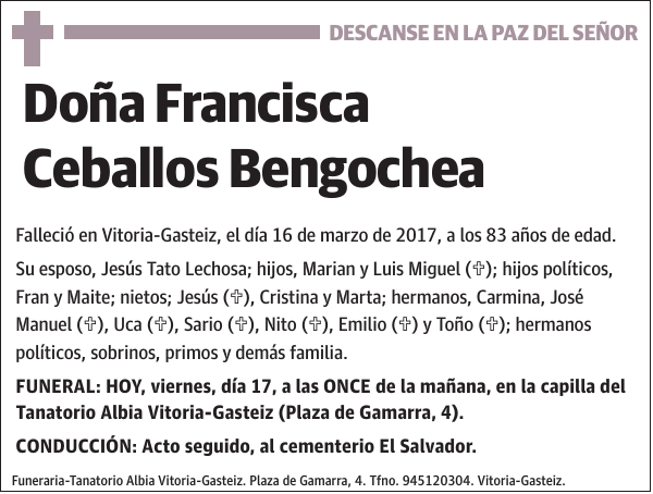 Francisca Ceballos Bengochea