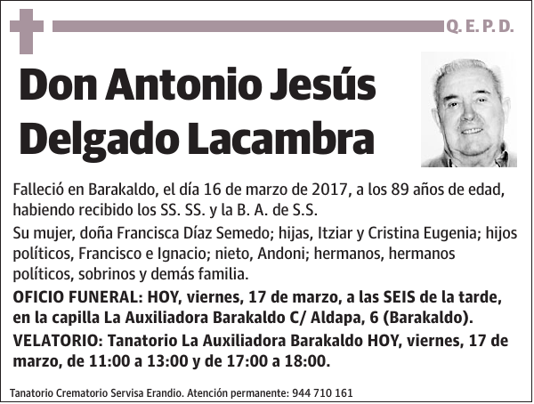 Antonio Jesús Delgado Lacambra