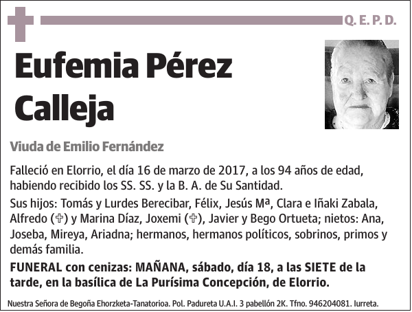 Eufemia Pérez Calleja