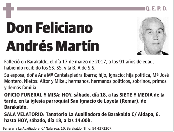 Feliciano Andrés Martín