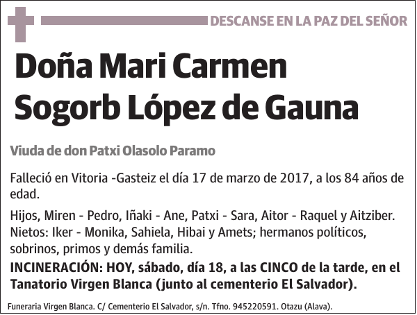 Mari Carmen Sogorb López de Gauna