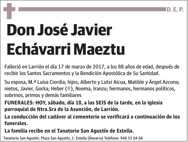 José Javier Echávarri Maeztu