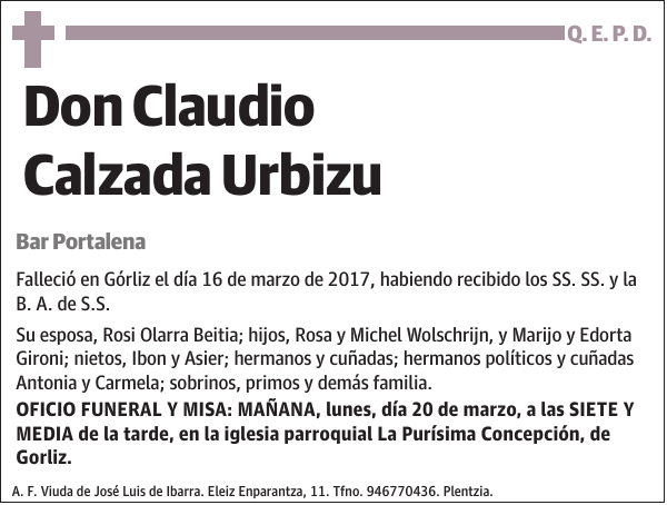 Claudio Calzada Urbizu