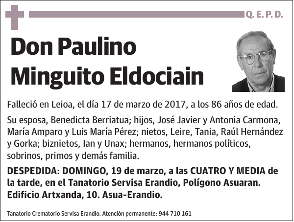 Paulino Minguito Eldociain