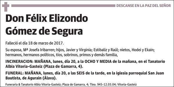 Félix Elizondo Gómez de Segura