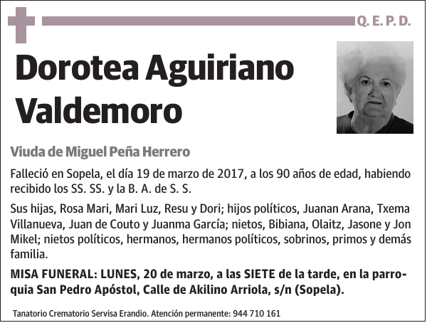 Dorotea Aguiriano Valdemoro