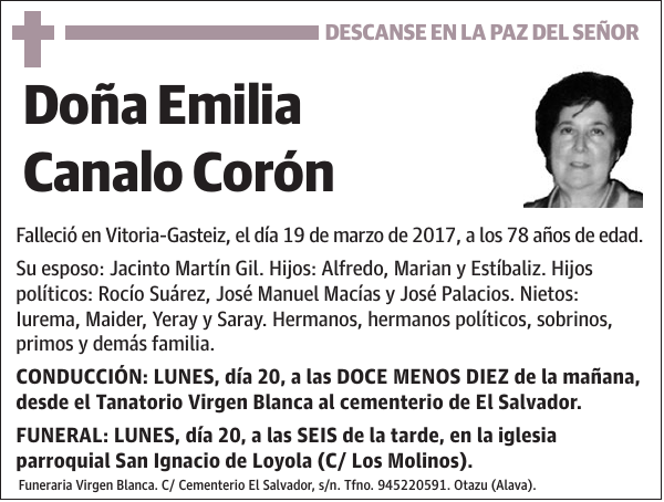 Emilia Canalo Corón