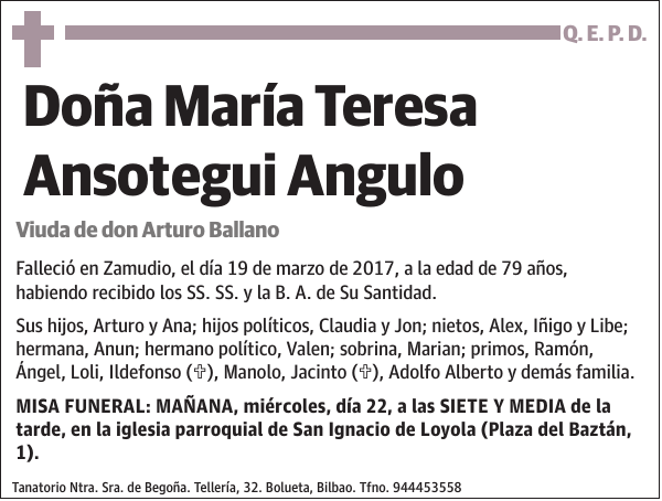 María Teresa Ansotegui Angulo