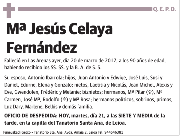 Mª Jesús Celaya Fernández