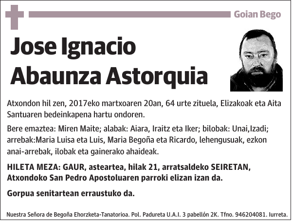 Jose Ignacio Abaunza Astorquia