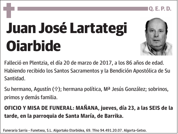 Juan José Lartategi Oiarbide