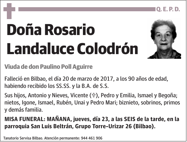 Rosario Landaluce Colodrón