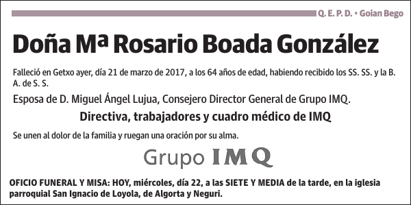 Mª Rosario Boada González