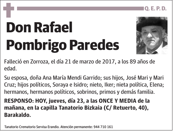 Rafael Pombrigo Paredes