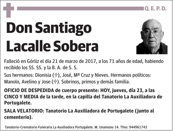 Santiago Lacalle Sobera