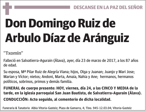 Domingo Ruiz de Arbulo Díaz de Aránguiz