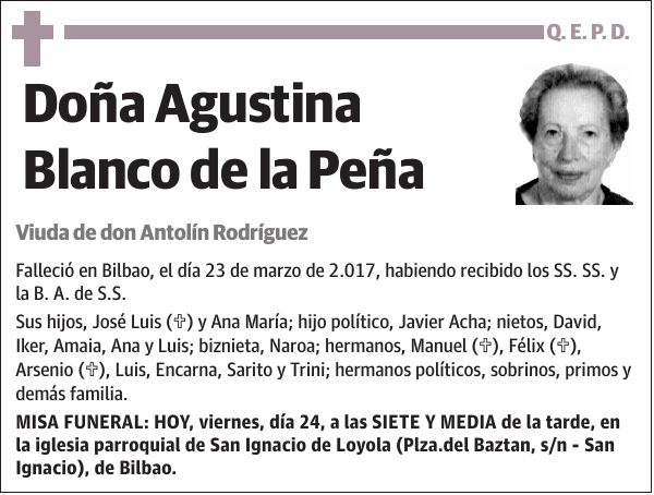 Agustina Blanco de la Peña