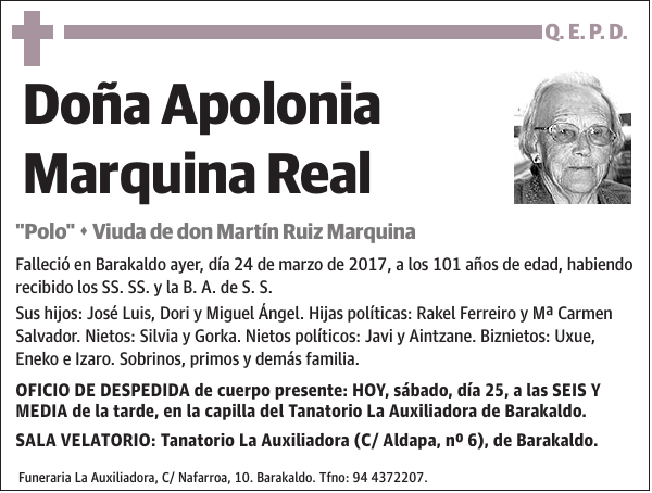 Apolonia Marquina Real