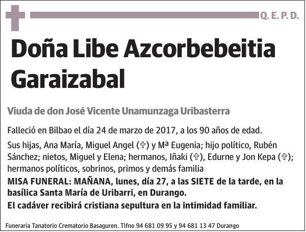 Libe Azcorbebeitia Garaizabal