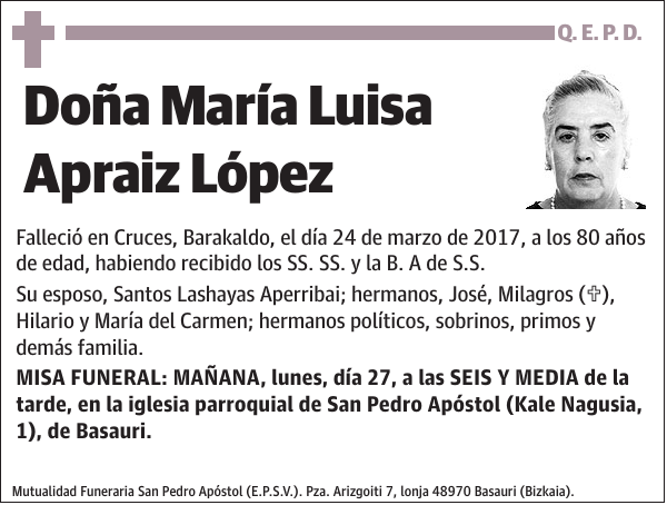 María Luisa Apraiz López