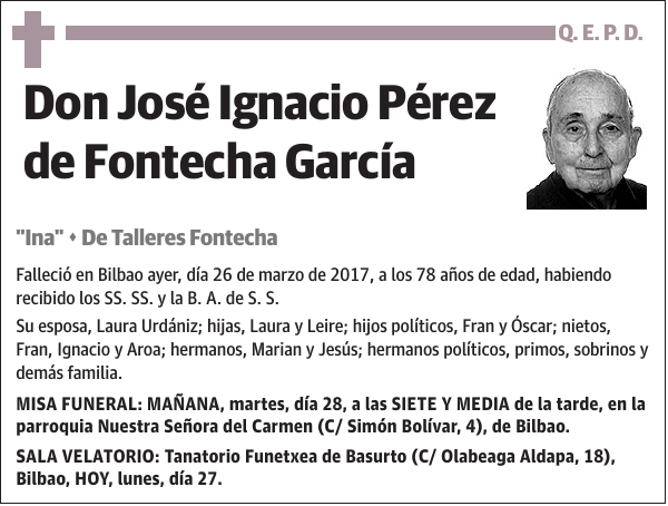 José Ignacio Pérez de Fontecha García